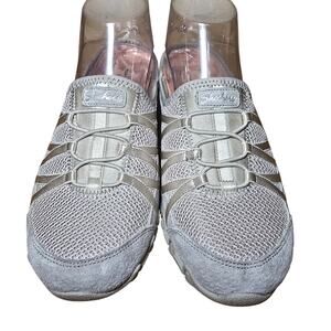 Skechers Grey Relaxed Fit Memory Foam Slip On Women Shoes Size 6.5 Exc. LN Cond
